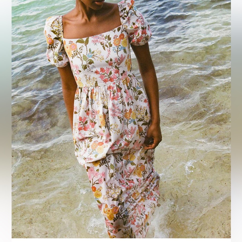 Coco Shop Short-Sleeve Maxi Dress - Multi floral